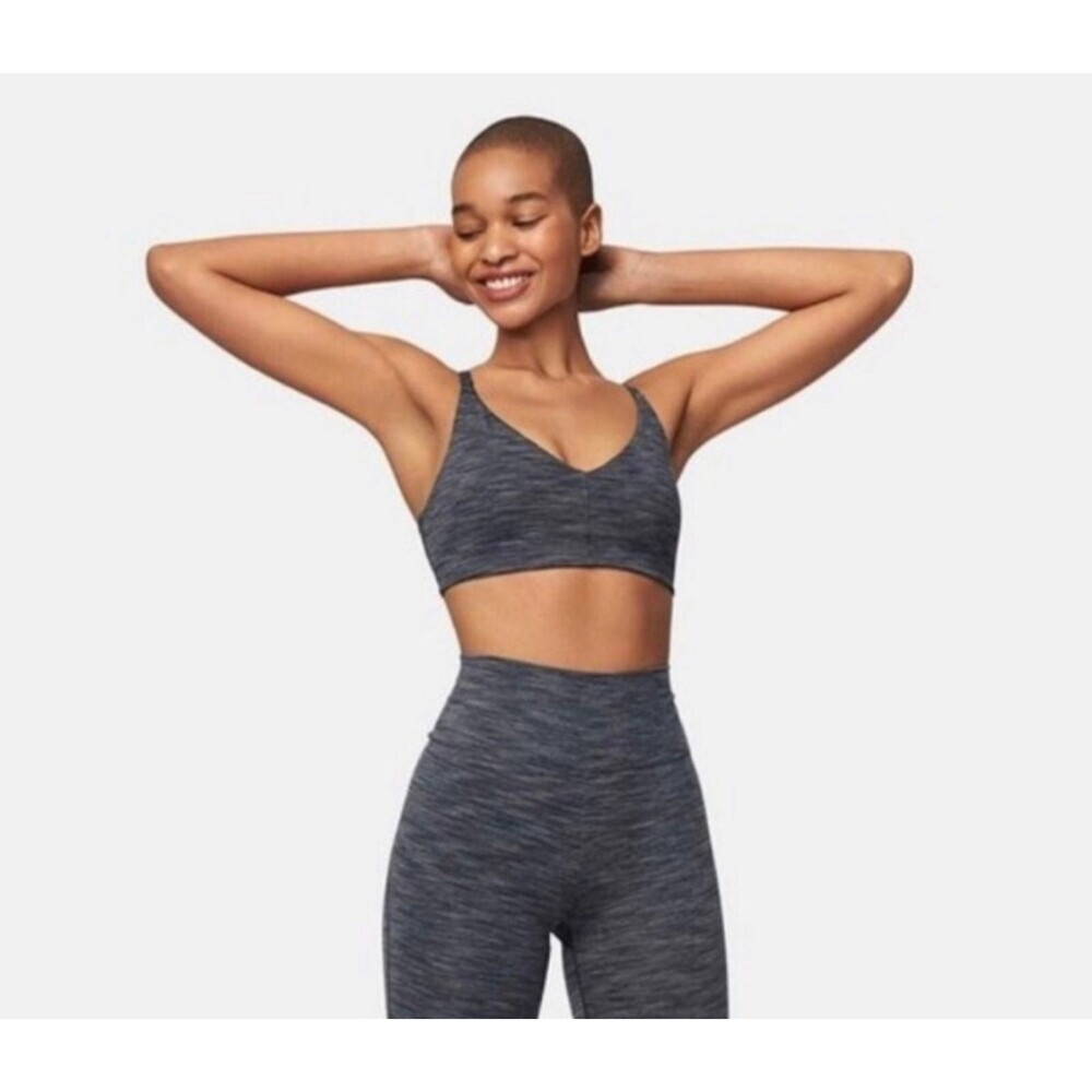 Outdoor Voices Women's Charcoal Flow Bralette Size XS Free Form Sports Bra EUC